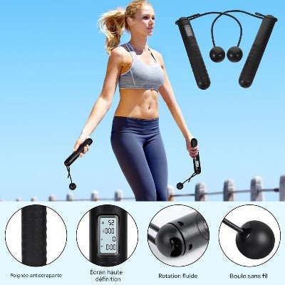 Corde a sauter sans corde compteur digital