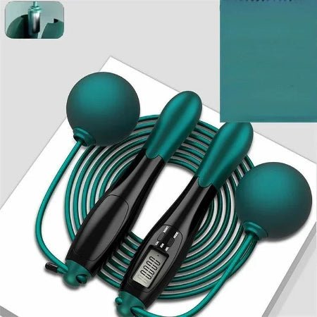 Corde a sauter sans corde vert et noir