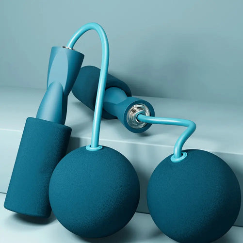 Corde a sautel sans fil couleur bleu
