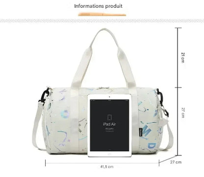 Dimensions sac de sport blanc