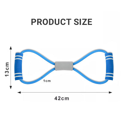 Élastique musculation bleu dimension