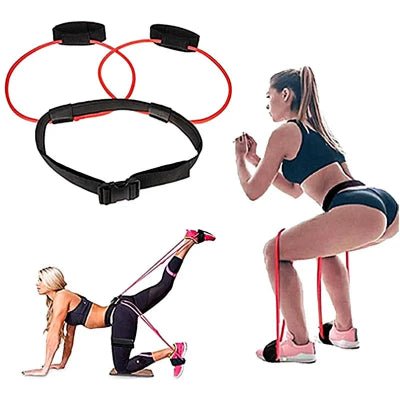 Elastique musculation rouge pour fessiers ceinture