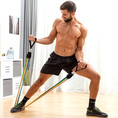 Elastique musculation homme entrainement maison