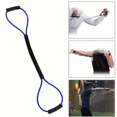 Élastique musculation modele bleu