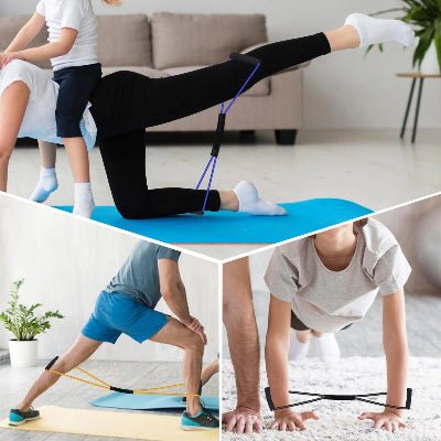 Élastique musculation image montre exercices varier