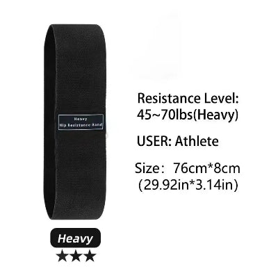 Elastique musculation noir resistance forte