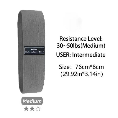 Elastique musculation gris fonce resistance moyenne