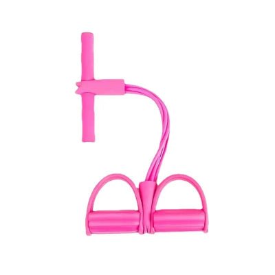 Élastique musculation rose quatre tubes