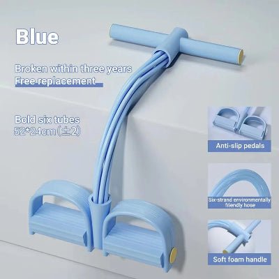 Élastique musculation bleu resistance six tubes