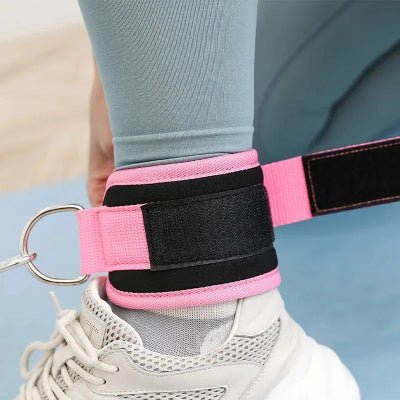 Élastique musculation sangle cheville rose