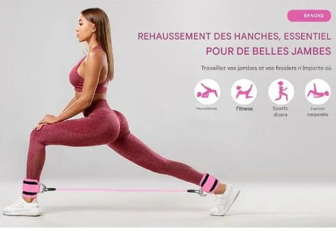 Élastique musculation pour fessiers hanche