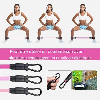 Élastique musculation fessiers resistance ajustable