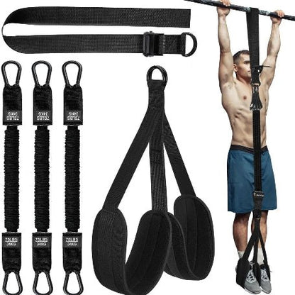 elastique musculation système de bande assistance pull up noir