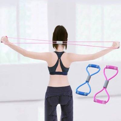 Élastique musculation femme extension bras arriere