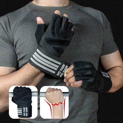 Gant pour musculation avec soutient des poignets