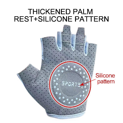 Gant musculation femme paume en silicone