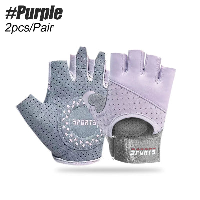 gant musculation femme couleur violet