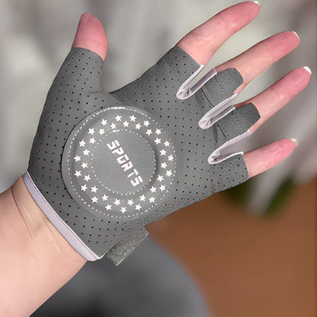 Gant musculation fitness femme gris
