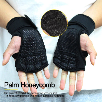 Gant musculation avec paume en silicone confortable