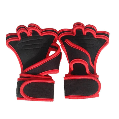 Gant musculation rouge et noir