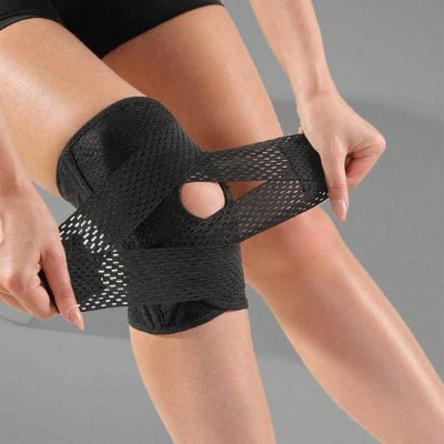 Genouillere sport noir espace rotulien