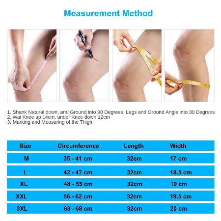 Genouillere sport methode mesure grandeur