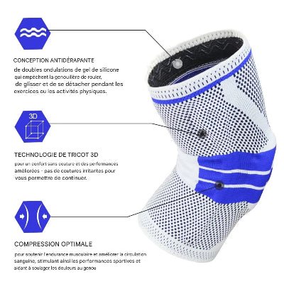 Genouillere sport compression optimale