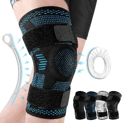 genouillere sport quatres couleurs montrer