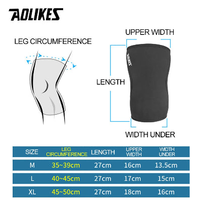 genouillere sport mesure circonference cuisse