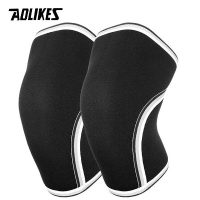 genouillere sport noir blanc