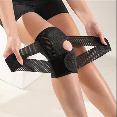 Genouillere sport noir extensible velcro