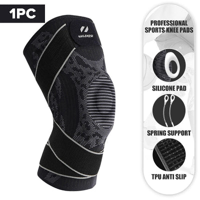 genouillere sport professionnel noir