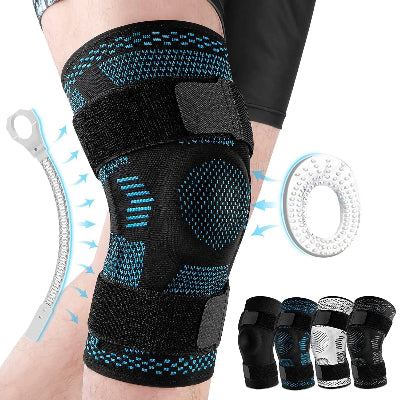genouillere sport quatres couleurs montrer