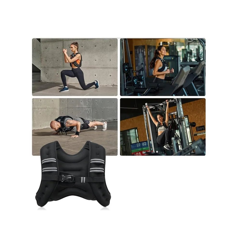 Gilet lesté 5,4 kg – Fitness, Marche & Entraînement à Domicile - La Zone Fitness