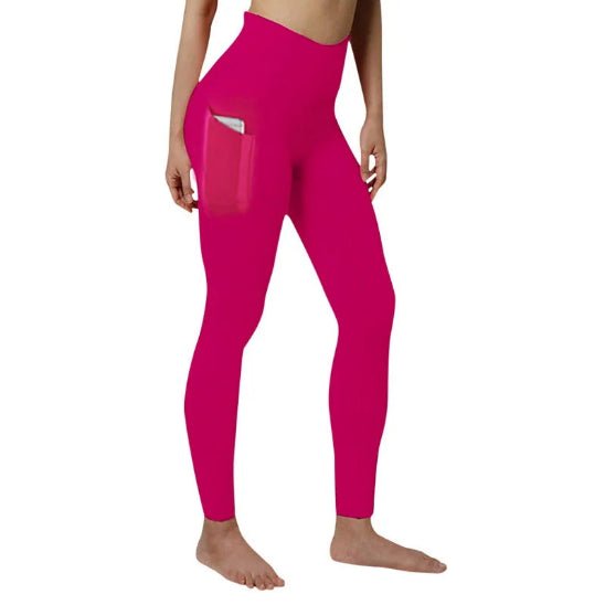 Legging femme couleur rose