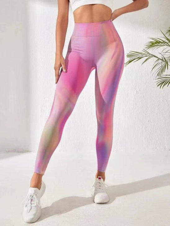 Legging femme rose multicolore photo professionnel