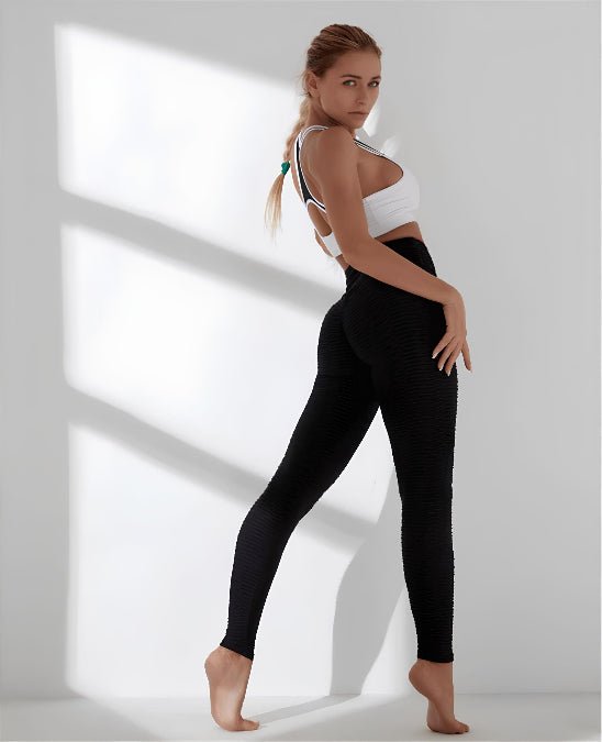 Noir legging sport femme photo professionnel