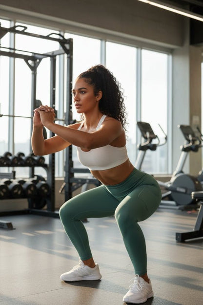 Legging sport femme squat libre gym