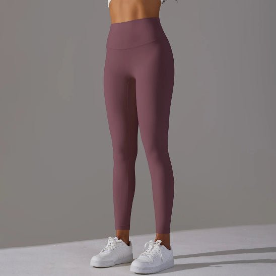Legging sport femme couleur rouge vin