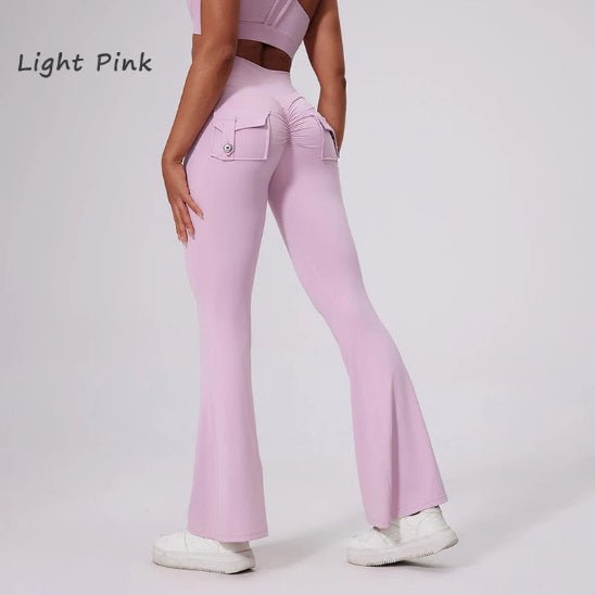 Rose pale legging sport femme fitness