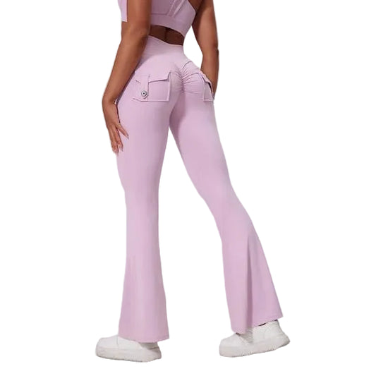 Rose pale legging sport femme fitness
