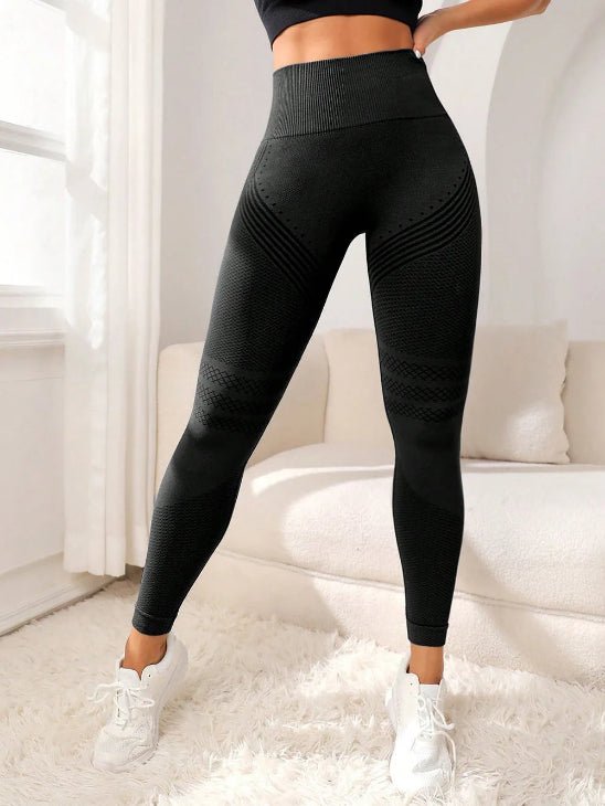 Legging sport femme noir vue devant