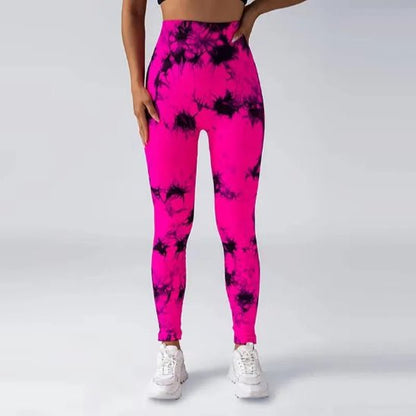 Legging sport couleur roseo montre avant