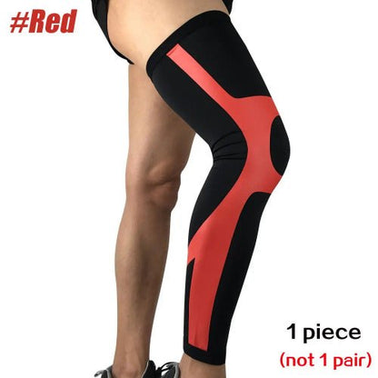 Manchon de compression rouge et noir