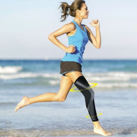Manchon de compression femme jogging plage
