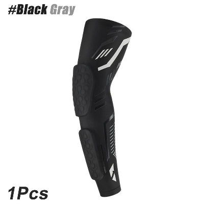Manchon de compression noir et gris