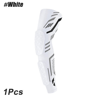Manchon de compression blanc bande noir