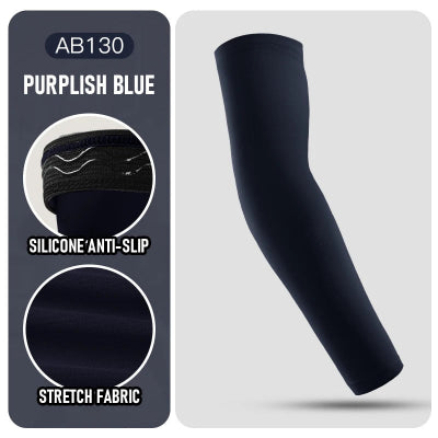 Manchon de compression bleu violace