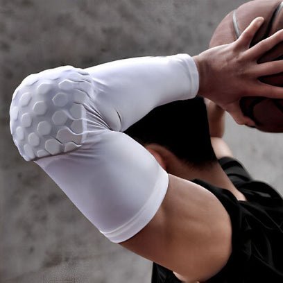 Manchon de compression coudiere blanche basket