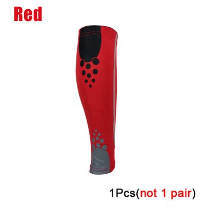 manchon de compression rouge et noir